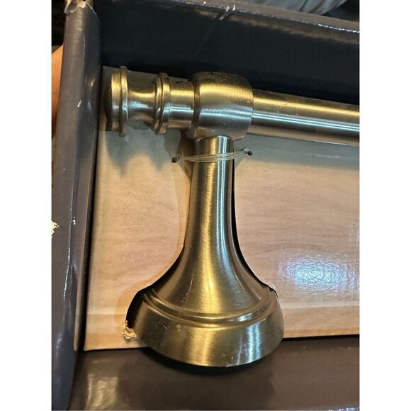 Better Homes & Gardens Safford Satin Nickel Finish Towel Bar Rack with Hardware - Picture 3 of 9